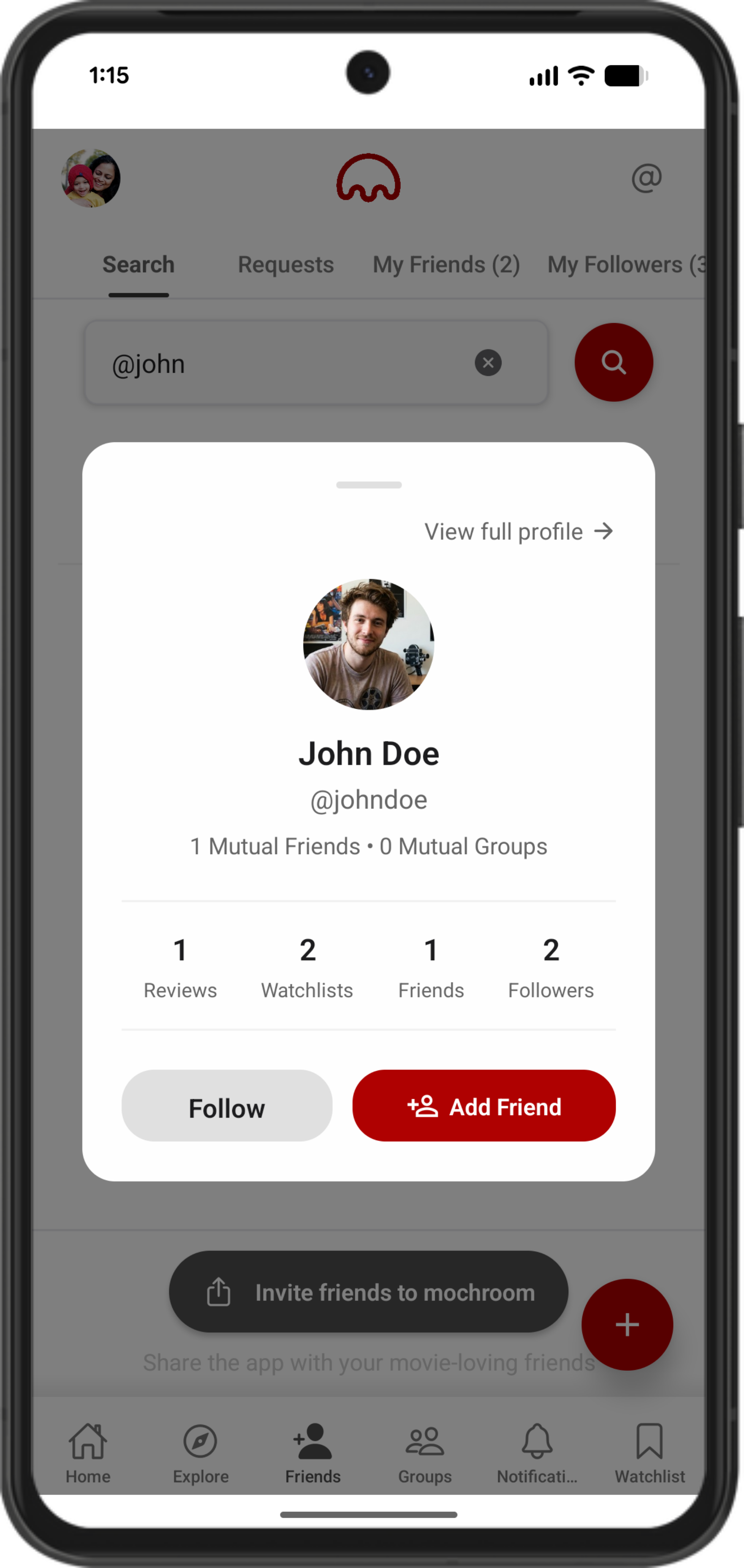 Connect with Friends