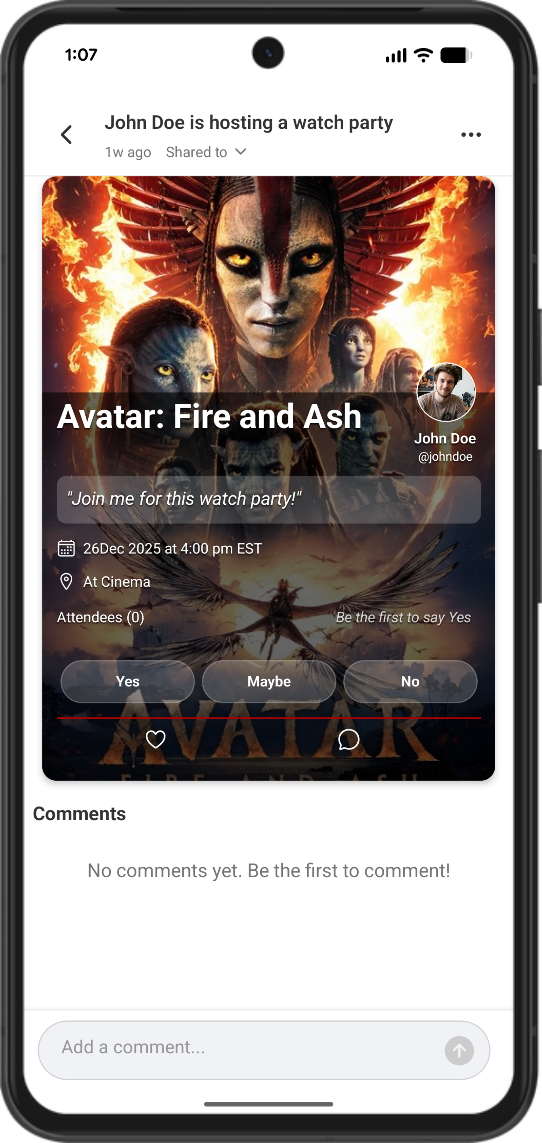 Organize Watch Parties